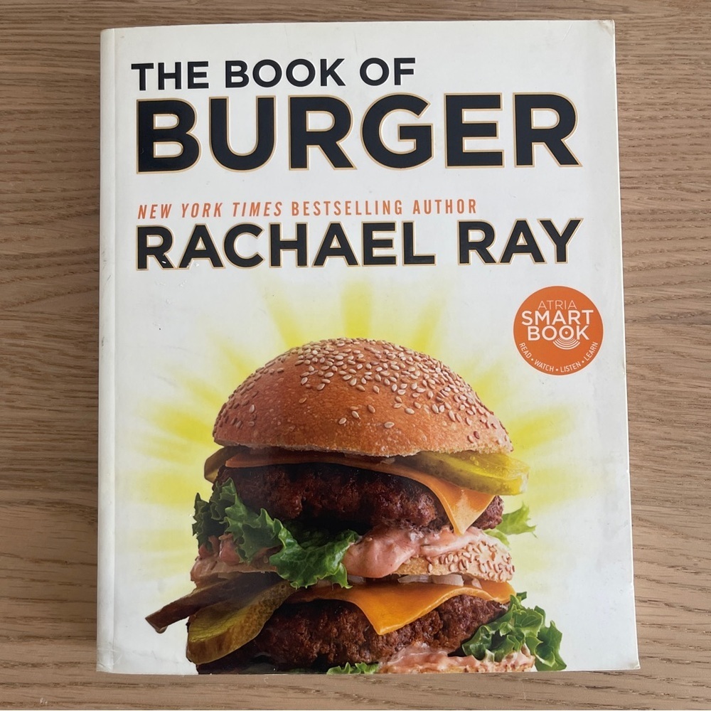 The book of burger Rachael Ray  Cookbook paperback recipes grilling summer